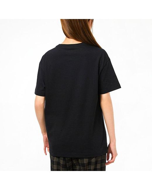 Nike Black (Wmns) Round Neck Printing Casual Sports Short Sleeve