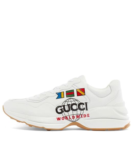 Gucci White Rhyton 'Worldwide for men
