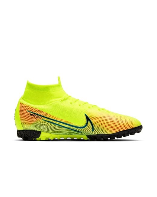 Nike Yellow Mercurial Superfly 7 Elite Mds Tf Turf for men