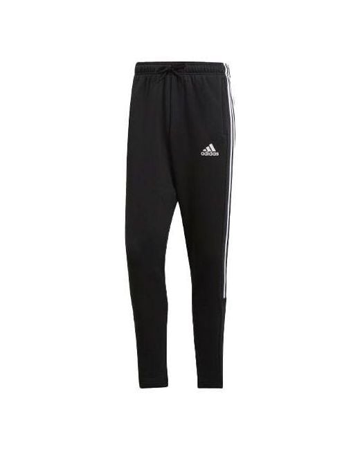 Adidas Black Mh 3S Tiro P Fi Sports Stylish Knit Long Pants for men