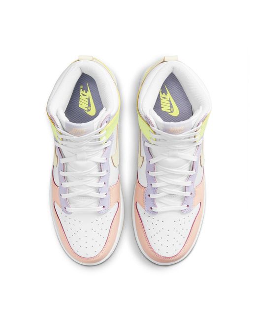 Nike White (Wmns) Dunk High 'Lemon Twist'