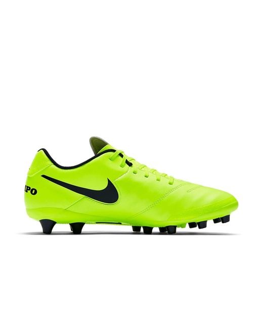 Nike Green Tiempo Genio 2 Leather Ag Pro for men