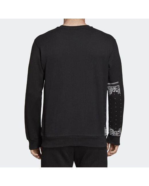 Adidas Black Originals Round Neck Pullover for men