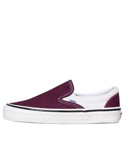 Vans Purple Slip-On 98 Dx 'Anaheim Factory' for men