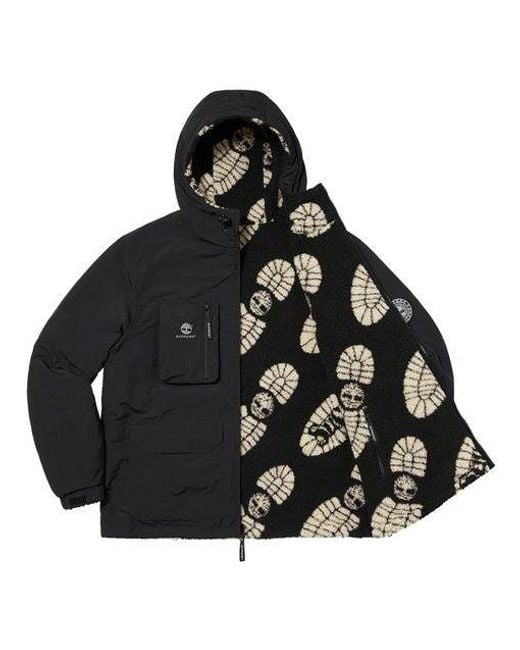 Supreme Black X Timberland Reversible Ripstop Jacket for men
