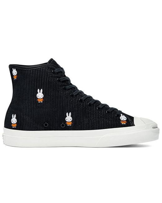 Converse Black Pop Trading Company X Jack Purcell Pro High 'All Over Miffy' for men