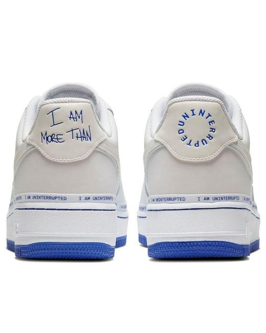 Nike Blue X Uninterrupted Air Force 1 Low Qs 'More Than' for men