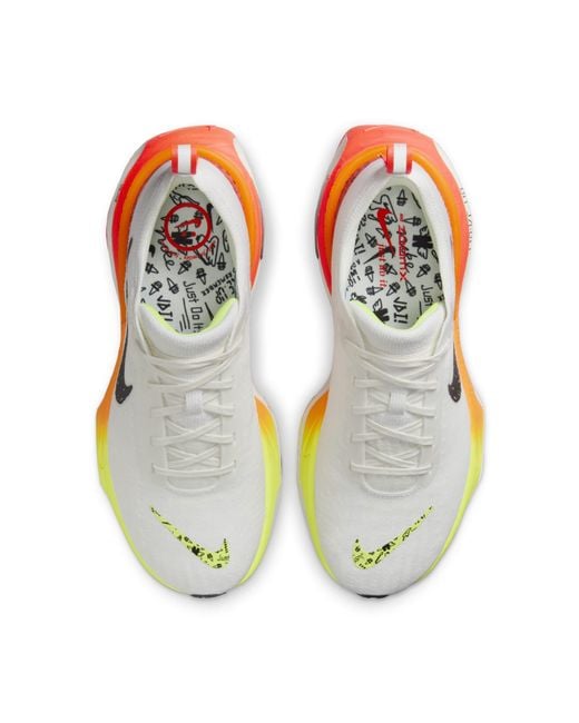 Nike White Zoomx Invincible Run 3 Bright Crimson' for men