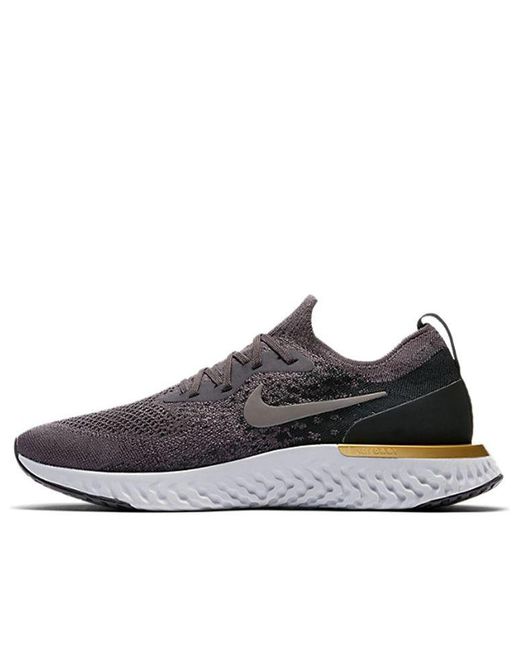 Nike Epic React Flyknit 'thunder Grey' in Brown for Men | Lyst