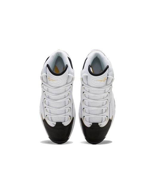 Reebok White Question Mid 'Respect My Shine' for men