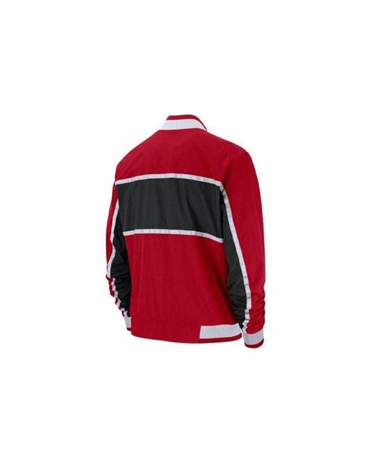 Nike Red Nba Chicago Bulls Basketball Courtside Jacket for men