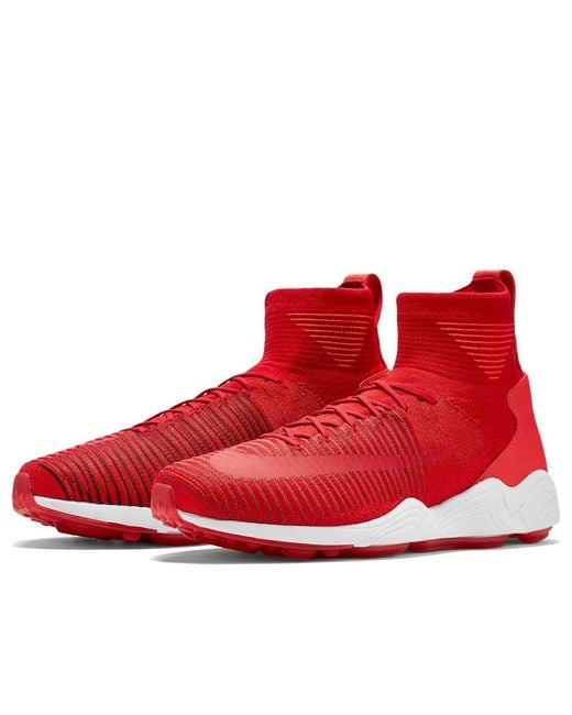 Nike Red Zoom Air Mercurial Xi Flyknit 'University' for men