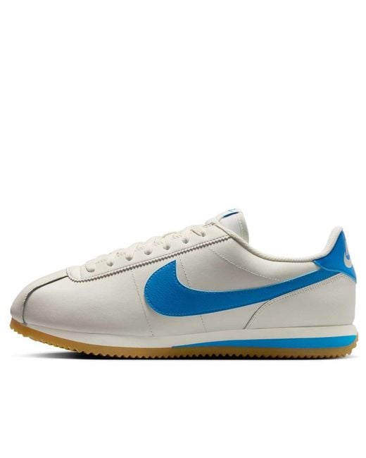 Nike Blue Cortez Leather 'Sail Gum Light Photo' for men