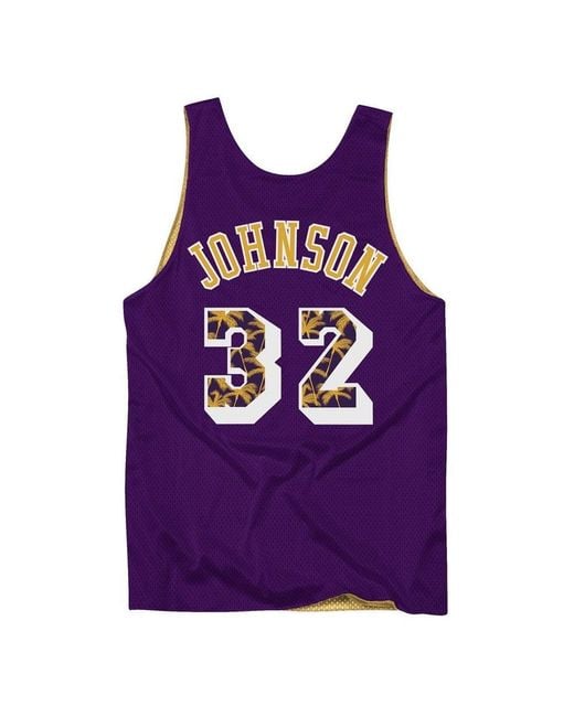 Mitchell & Ness Purple X Nba Lakers 1992 Reversible Mesh Jersey 'Magic Johnson 32' for men