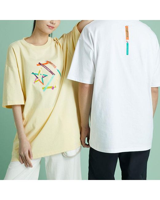 Converse Natural Pattern Printing Sports Round Neck Short Sleeve T-Shirt for men
