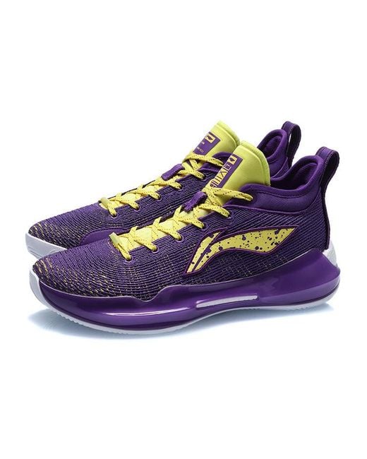 Li-ning Purple Yushuai Xiii Premium Low Basketball Shoes for men