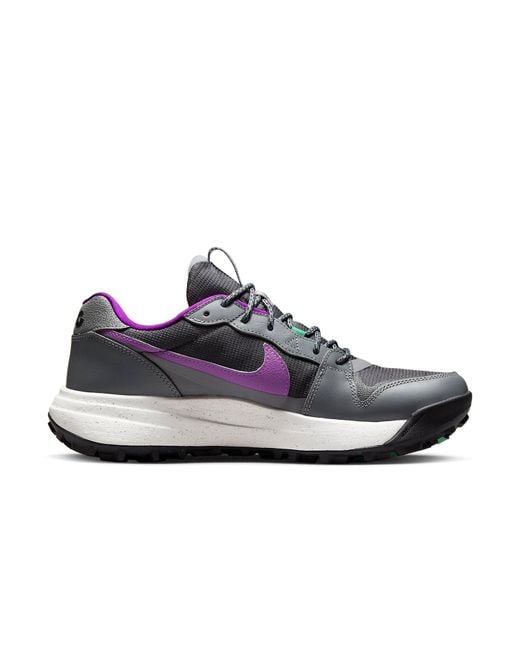 Nike Blue Acg Lowcate 'smoke Grey Vivid Purple' Dx2256-002 Trainers Shoes Uk 8 for men