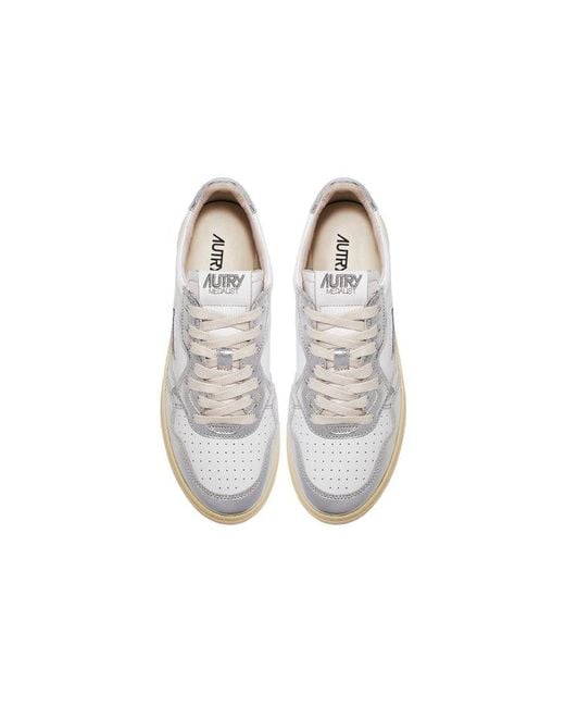 Autry White (Wmns) Medalist Low Top Bicolor