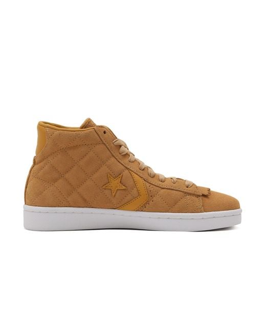 Converse Brown Undefeated X Pro Leather Mid 'Taffy' for men