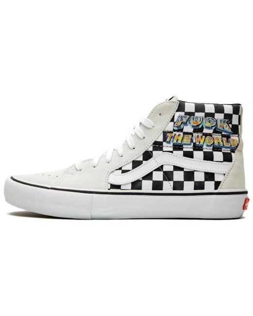 Vans Black Supreme X Sk8-Hi 'Fuck The World for men