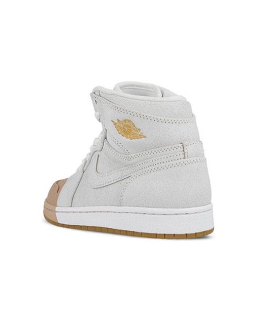 Nike White (Wmns) 1 Retro High Premium 'Dipped Toe'