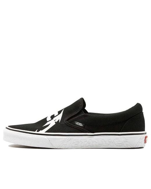 Vans Black Metallica X Classic Slip-On for men