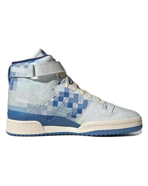 Adidas Blue Originals Forum 84 High Closer Look 'Trace Royal' for men