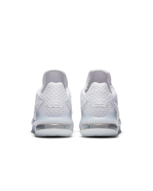 Nike White Lebron 17 Low Ep Camo' for men