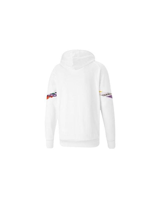 PUMA White International Hoodie for men