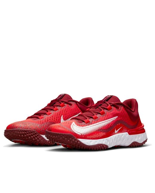 Nike Red Alpha Huarache Elite 4 Tf Turf 'University' for men