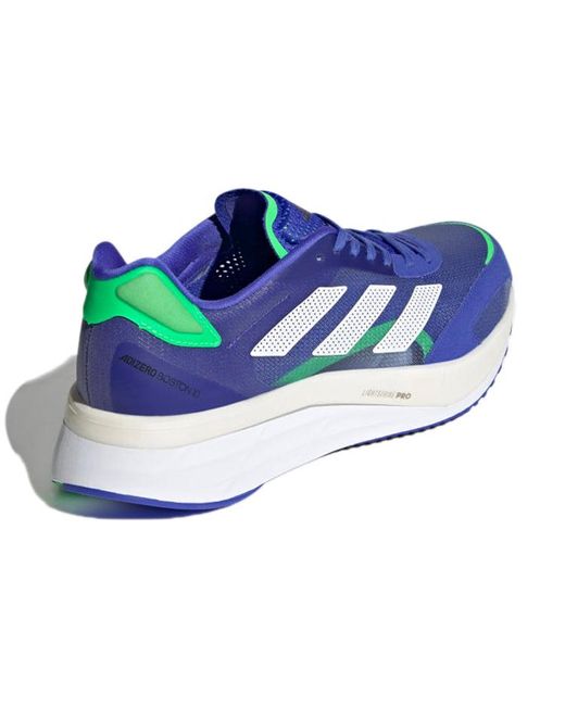 Adidas Blue Adizero Boston 'Sonic Ink Screaming' for men