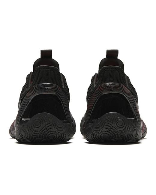 Anta Black Three-Pointer Rain 'Dark Flame' for men