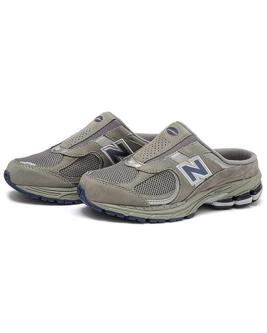New Balance Gray 2002R Mule for men