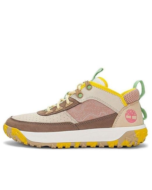 Timberland Natural Greenstride Motion 6 Leather And Fabric Low Hiker
