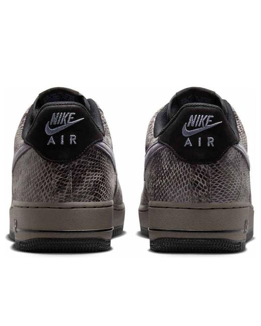 Nike Air Force 1 Low 'Off Noir Snakeskin' in Black for Men