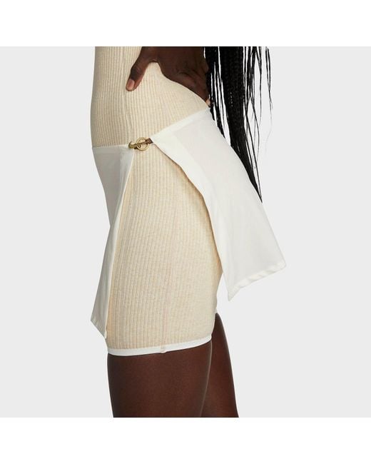 Nike Natural (Wmns) X Jacquemus Ribbed Short Bodysuit 'Pearl'