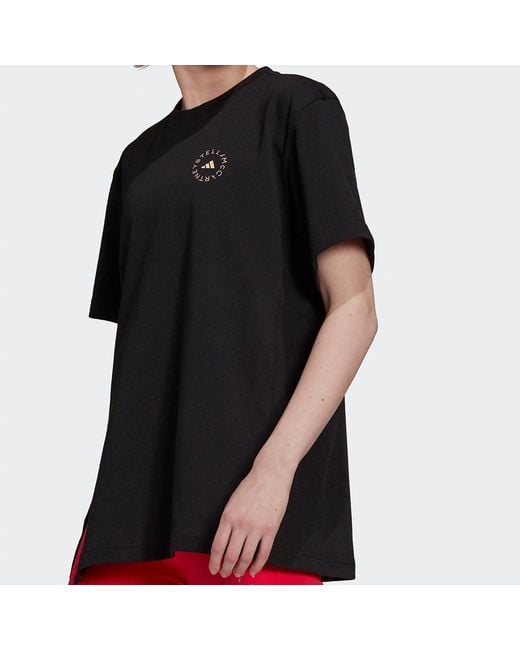Adidas Black (Wmns) Asmc C Tee Small Logo Sports Round Neck Short Sleeve