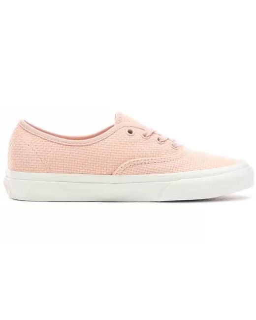 Vans Pink Authentic 'Woven Check for men