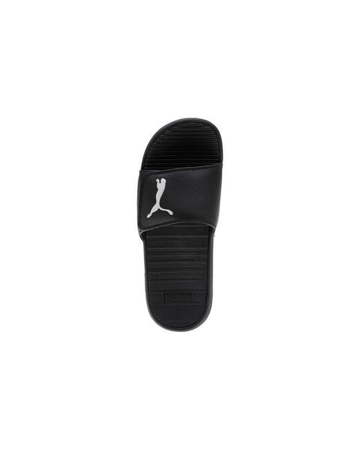 PUMA Black Cool Cat Sport Slippers for men