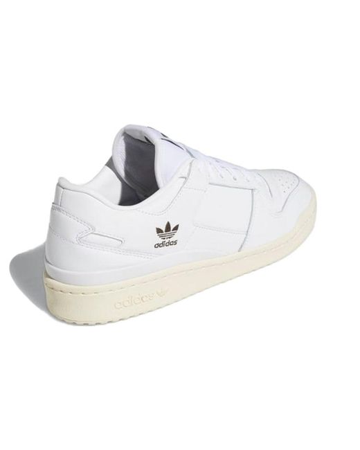 Adidas White Forum 84 Low Adv Shadow' for men