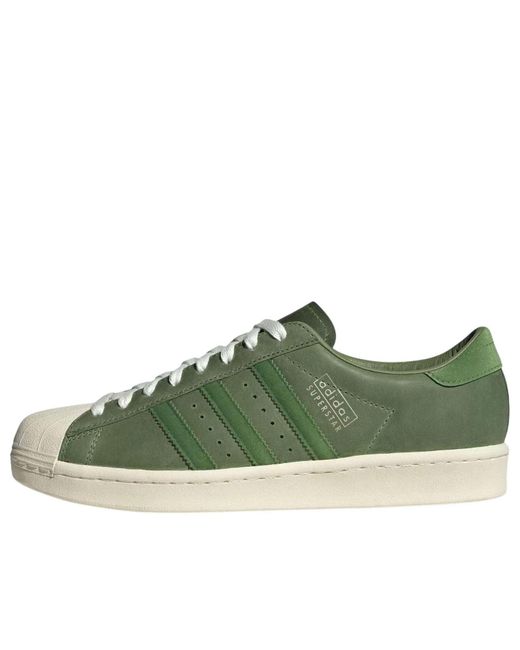 Adidas Green Superstar Vintage 'Crew' for men