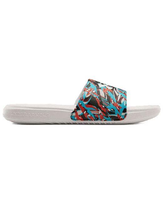 Under Armour Blue Ansa Getaway Slippers for men