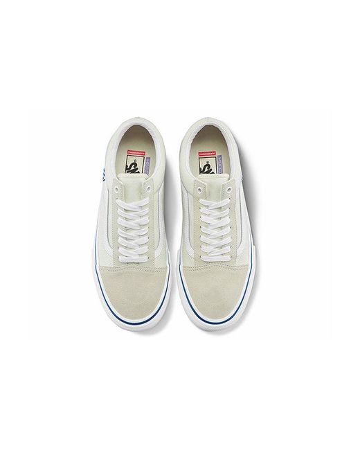 Vans White Skate Old Skool 'Checkerboard for men