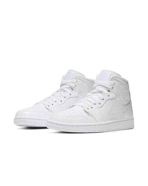 Nike White Air Jordan 1 Mid Shoe