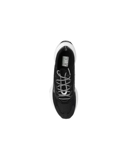 Gucci Black Run Sneaker 'Rhyton Logo Monogram' for men