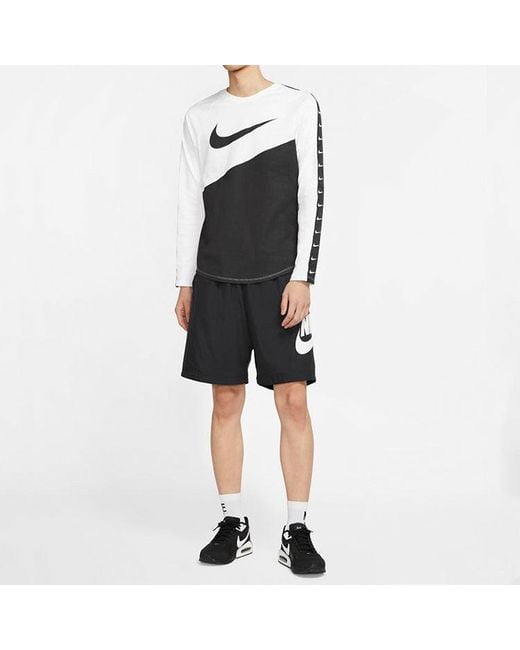 Nike Black Ce Short Woven Hybrid Logo Sports Training Shorts for men