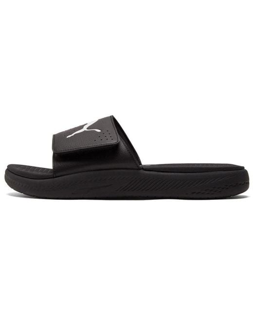 PUMA Black Softride Slide for men