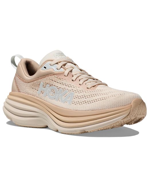 Hoka One One White (Wmns) Bondi 8 'Shifting Sand'
