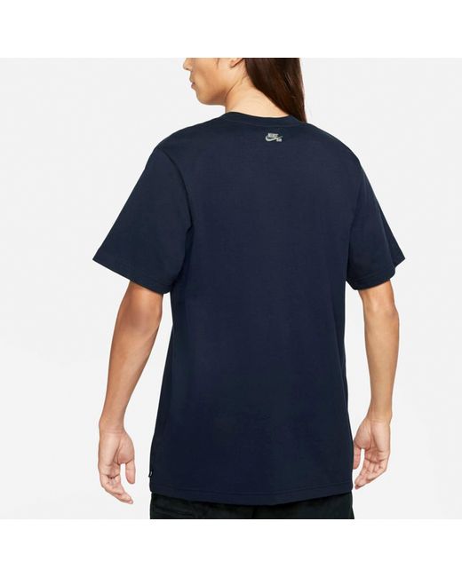Nike Blue Sb Skateboard Dunk High X Concepts Tee Dark for men