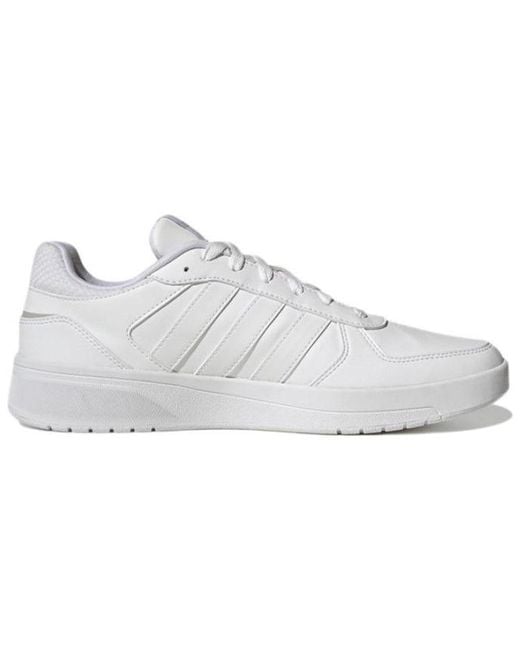 Adidas White Courtbeat Court Lifestyle Shoes for men